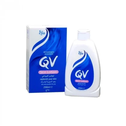 لوشن مرطب كيوفي QV ترطيب يومي للبشرة الجافة والحساسة 250 مل من QV أصلي 100% | متوفر لدى صيدلية البحرين في الموصل بالعراق