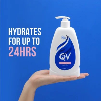 لوشن مرطب كيوفي QV ترطيب يومي للبشرة الجافة والحساسة 250 مل من QV أصلي 100% | متوفر لدى صيدلية البحرين في الموصل بالعراق