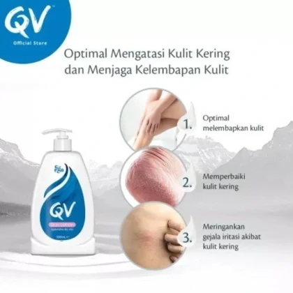 لوشن مرطب كيوفي QV ترطيب يومي للبشرة الجافة والحساسة 250 مل من QV أصلي 100% | متوفر لدى صيدلية البحرين في الموصل بالعراق