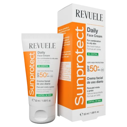 واقي شمس ريفولي REVUELE للبشرة الدهنية SPF 50 للتحكم بالزيوت 50 مل من REVEULE أصلي 100% | متوفر لدى صيدلية البحرين في الموصل بالعراق