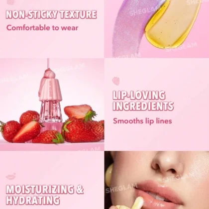 مرطب شفاه جلوس جيلي واو - شيغلام Sheglam لترطيب ولمعان الشفاه 6.8 مل من شيغلام Sheglam أصلي 100% | متوفر لدى صيدلية البحرين في الموصل بالعراق