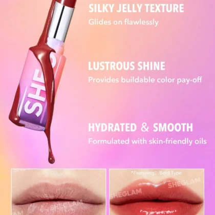 أحمر شفاه لامع شيغلام SHEGLAM Mirror Kiss بزيوت مرطبة للمعان زجاجي فائق 3.5 جم من SHEGLAM أصلي 100% | متوفر لدى صيدلية البحرين في الموصل بالعراق