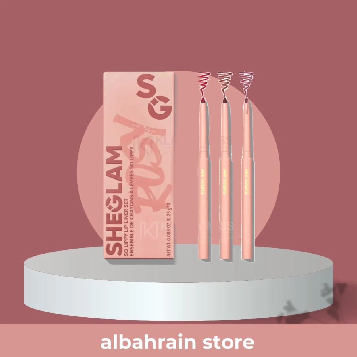 محدد شفاه شيكلام سُو ليبي - مجموعة من 3 قطع من SHEGLAM أصلي 100% | متوفر لدى صيدلية البحرين في الموصل بالعراق