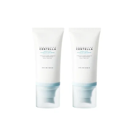 واقي شمس سكن 1004 SKIN1004 سنتيلا المائي قطعتين SPF 50+ بحجم 50 مل من SKIN1004 أصلي 100% | متوفر لدى صيدلية البحرين في الموصل بالعراق