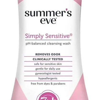 غسول صيفز إيف Summer's Eve للمناطق الحساسة متوازن الأس الهيدروجيني 444 مل من Summer's Eve أصلي 100% | متوفر لدى صيدلية البحرين في الموصل بالعراق