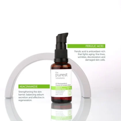 سيروم ذا بيورست سوليوشنز The Purest Solutions نياسناميد 10% لتنظيم الدهون 30 مل من The Purest Solutions أصلي 100% | متوفر لدى صيدلية البحرين في الموصل بالعراق