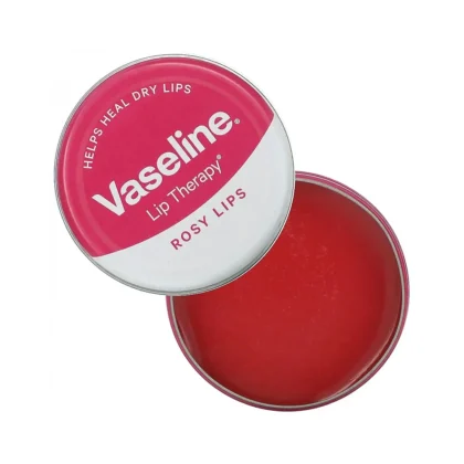 مرطب شفاه فازلين Vaseline ليب ثيرابي روزي لبس للترطيب والتوريد 17 غرام من Vaseline أصلي 100% | متوفر لدى صيدلية البحرين في الموصل بالعراق